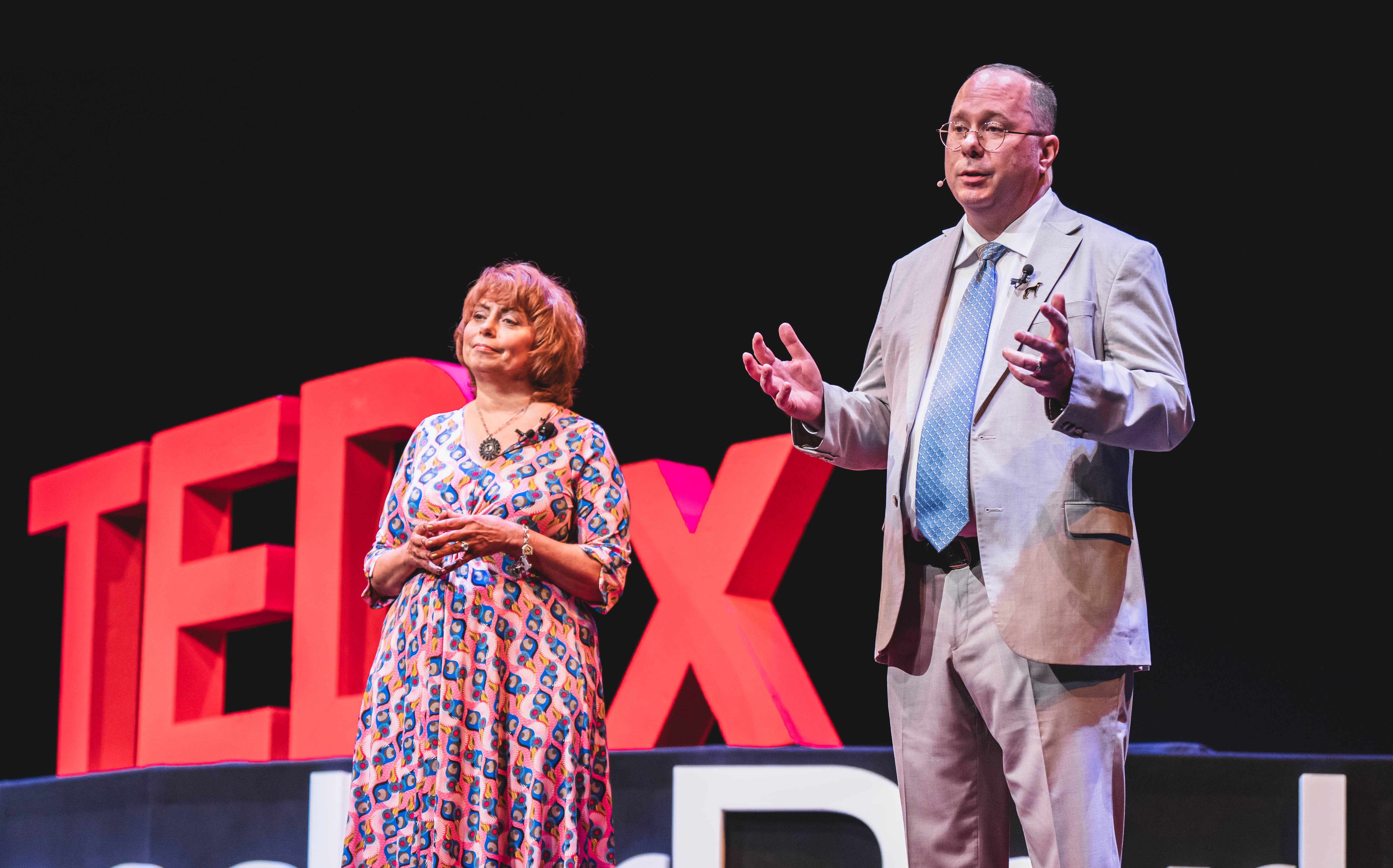 Christine and Carey at Ted Talk