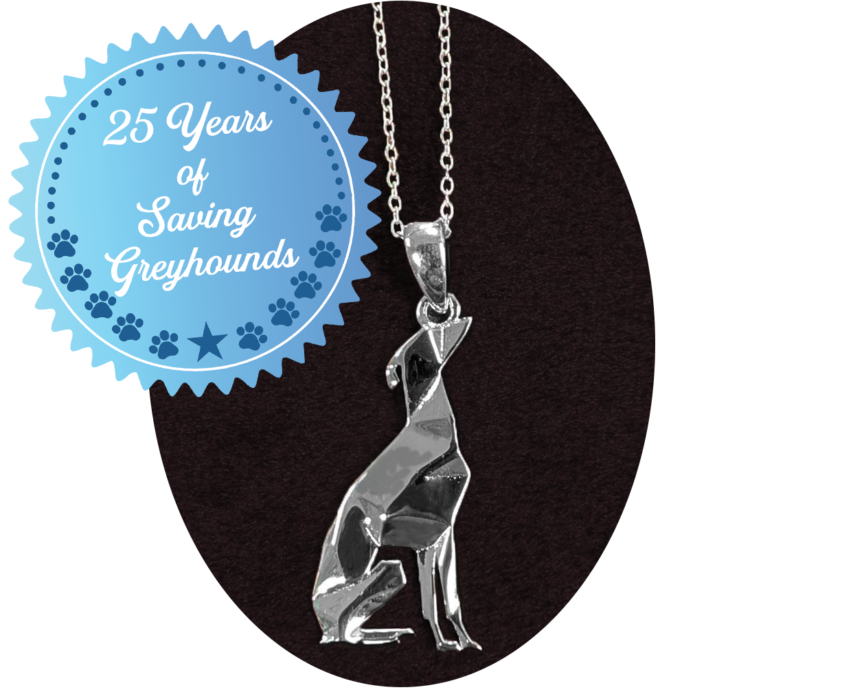 Nouveau Greyhound Necklace