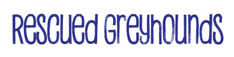 Rescued greyhounds